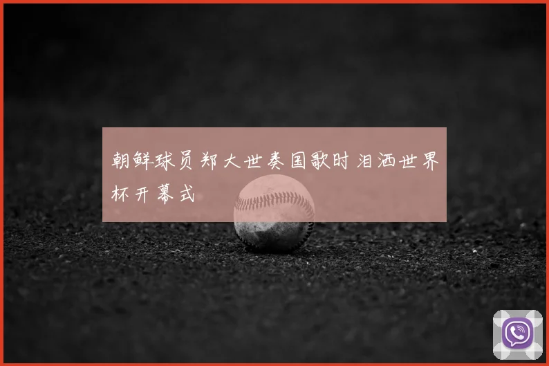 朝鲜球员郑大世奏国歌时泪洒世界杯开幕式